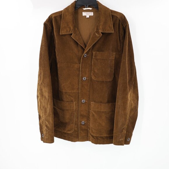 Wallace & Barnes Other - Wallace & Barnes Chore Jacket Men’s Medium Corduroy Button Up Pockets Brown